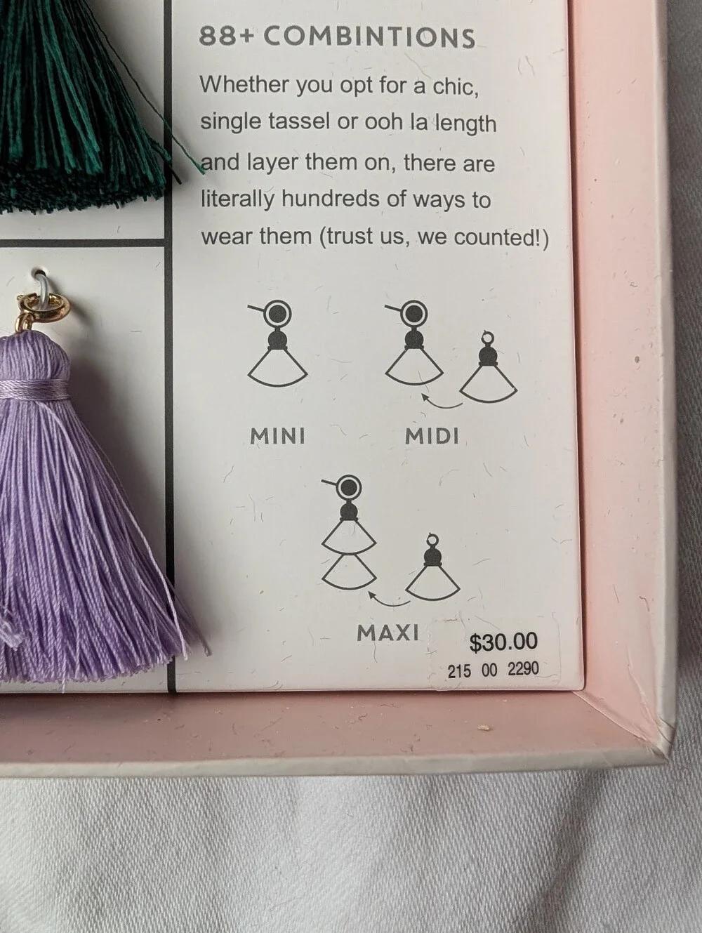 Baublebar For SugarFix Tassel Earrings Set – Mixed Colors 88+ Combinations